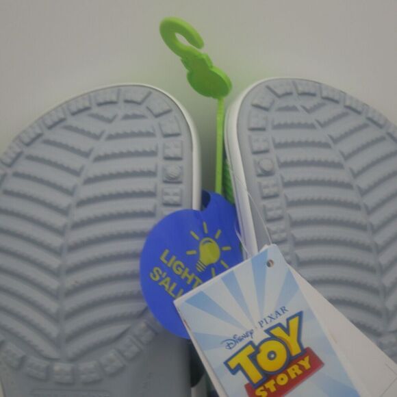 NEW Crocs Buzz Lightyear Toy Story Big Kids Boys Girls Size 5 J5 Light Up - Picture 9 of 10